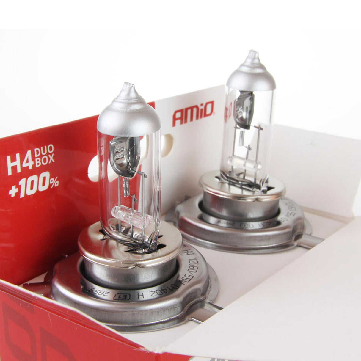 LLAMPA AMiO LumiTec SILVER DUO +100% H4 12V 60/55W AM-01402 SET