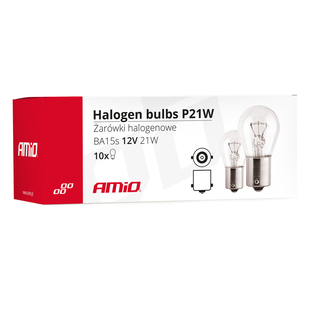 LLAMPA AMiO P21W 12V AM-01491 10 COPE