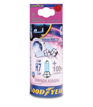 LLAMPA GOODYEAR +100% ULTRA BLUE VISION H7 12V 55W BT-77021 B2