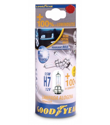 LLAMPA GOODYEAR +100% ULTRA CRYSTAL WHITE H7 12V 55W BT-77018 B2