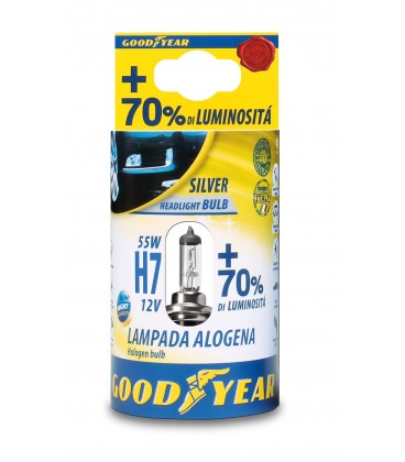 LLAMPA GOODYEAR +70% SILVER H7 12V 55W BT-77009 B1