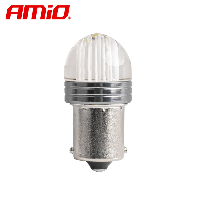 LLAMPA LED AMiO AM-02954 P21W 12V 9xSMD2835-LED 6000K Clear White 100 COPE