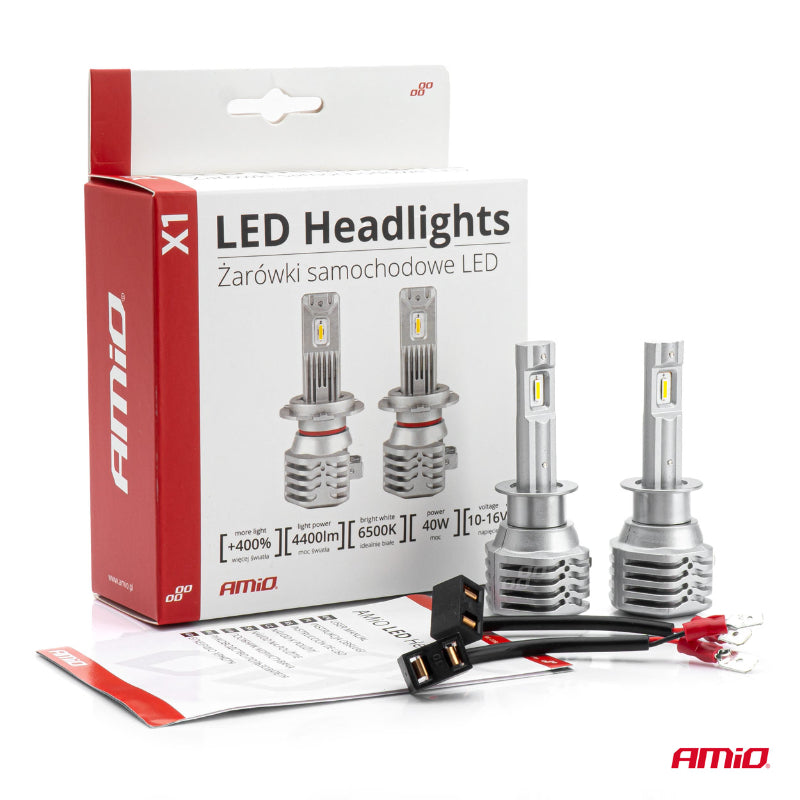 LLAMPA LED AMiO H1 X1-Series AM-02963 +400% 10-16V 40W 6500K SET