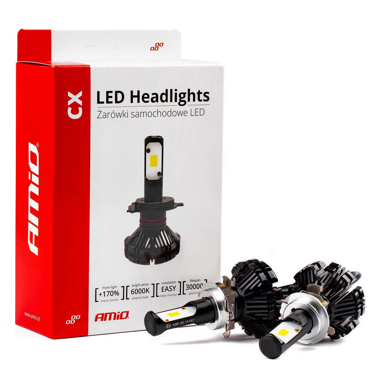 LLAMPA LED AMiO H7-1 CX-Series AM-01075 +170% 6-18V 30W 6000K SET