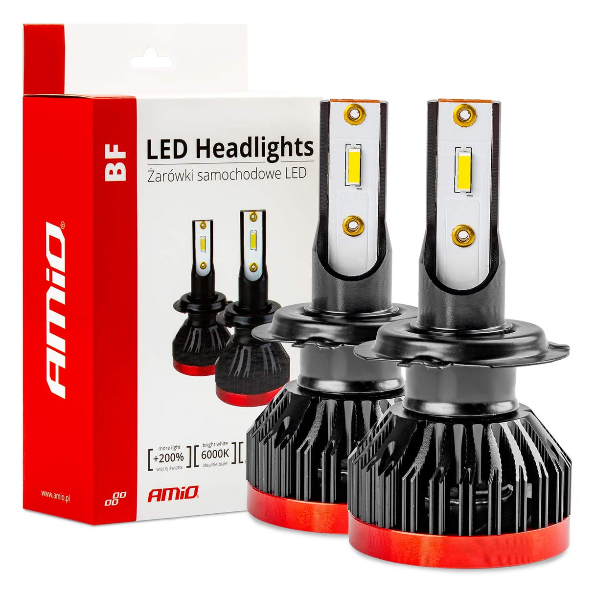 LLAMPA LED AMiO H7 BF-Series AM-02242 +200% 6-18V 30W 6000K SET