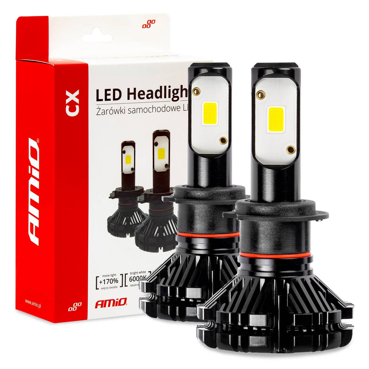 LLAMPA LED AMiO H7 CX-Series AM-01074 +170% 6-18V 30W 6000K SET