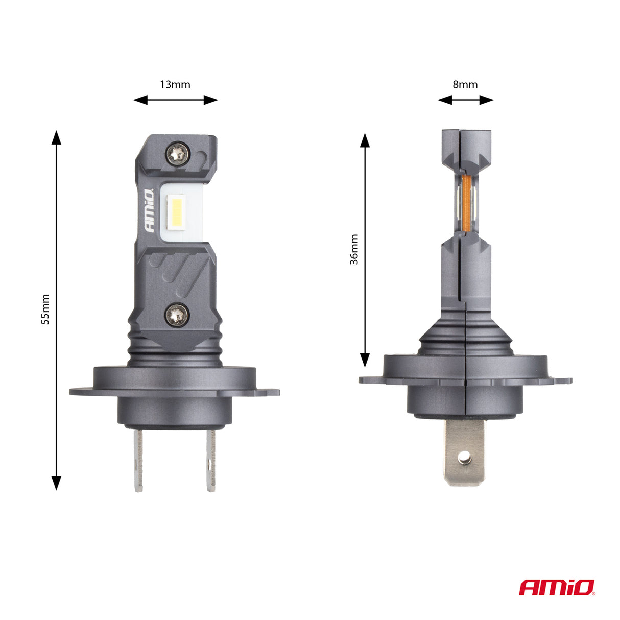 LLAMPA LED AMiO HYBRID-Series H7/ H18 AM-04115 CANBUS 12V 60W 5600LM 6000K SET