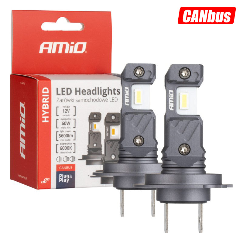 LLAMPA LED AMiO HYBRID-Series H7/ H18 AM-04115 CANBUS 12V 60W 5600LM 6000K SET