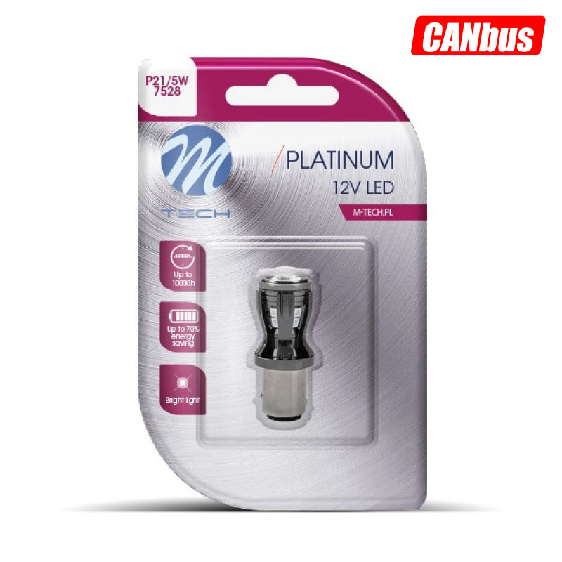 LLAMPA LED CANBUS M-Tech MT-LB821R P21/5W 12V-24V 14xSMD2835-LED TE KUQE B1