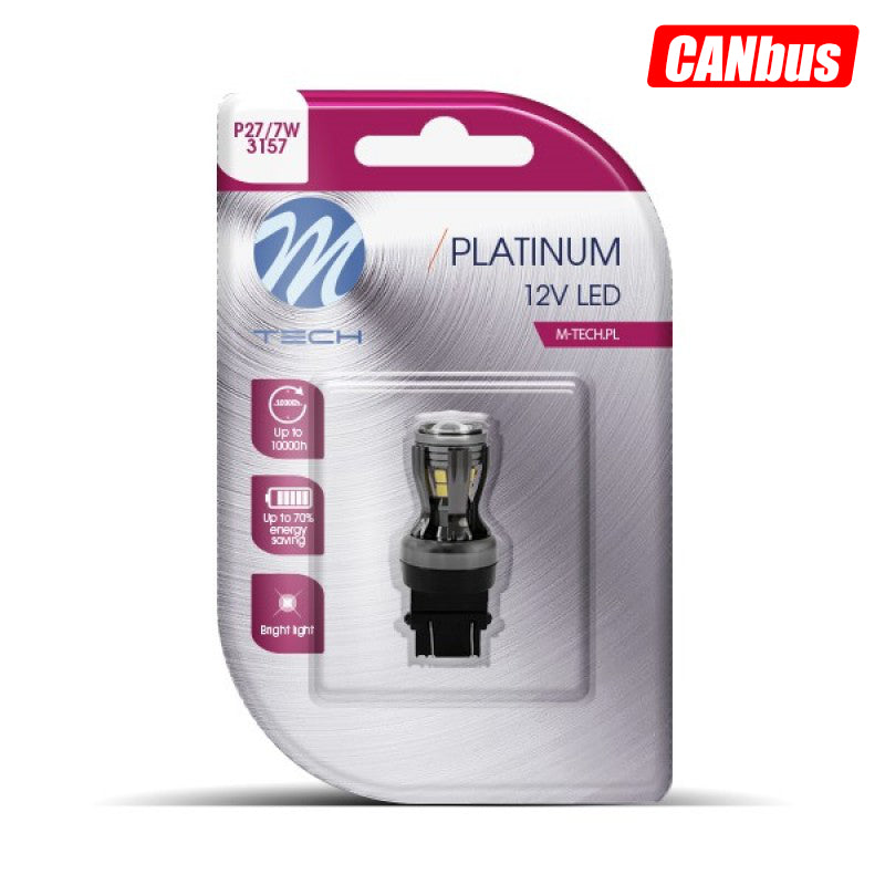 LLAMPA LED CANBUS M-Tech MT-LB825W P27/7W 12V-24V 14xSMD2835-LED TE BARDHA B1