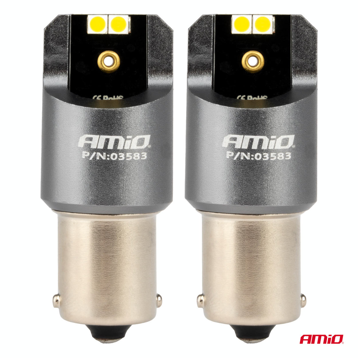 LLAMPA LED CANBUS PRO-Series AMiO AM-03583 4xSMD-3030 P21W 12V/24V White