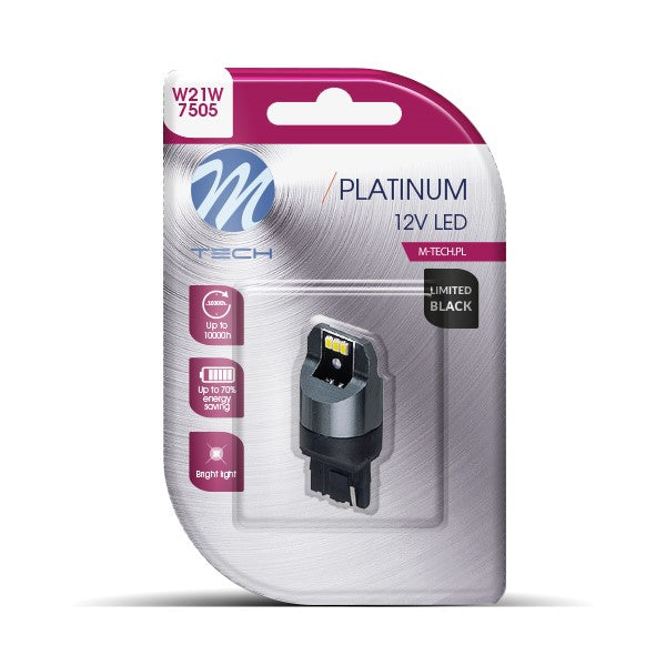 LLAMPA LED M-Tech MT-LB844W W21W 12V 6xSMD3020-LED White B1