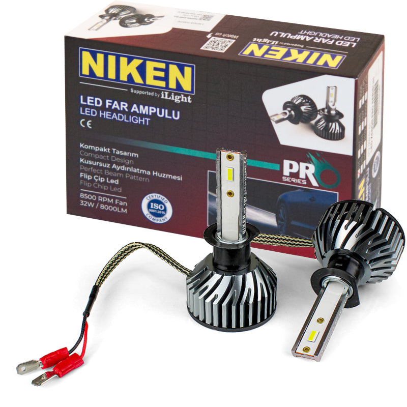 LLAMPA LED NIKEN PRO Series H1 12 V 30 W 8000 LM SET