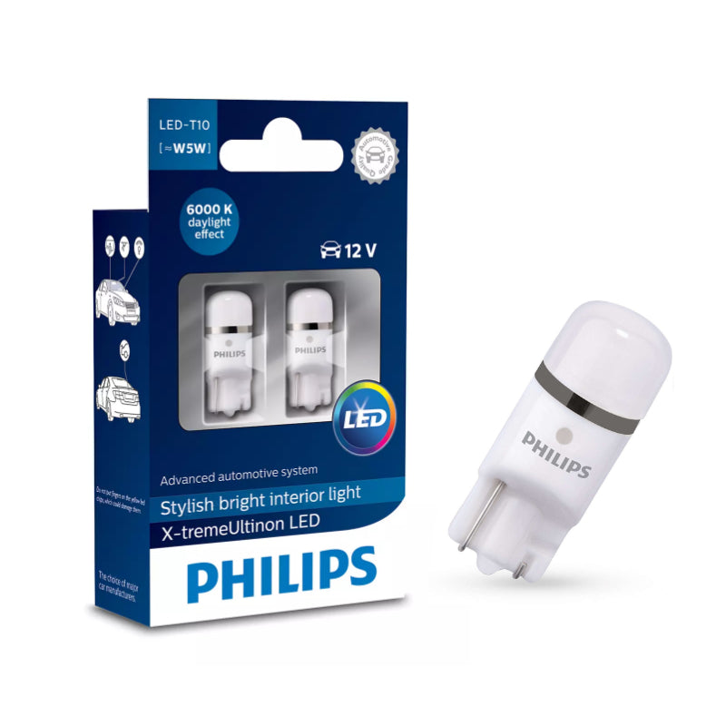 LLAMPA LED PHILIPS T10 6000K 12 V 0.9 W X2-12799 2 COPE