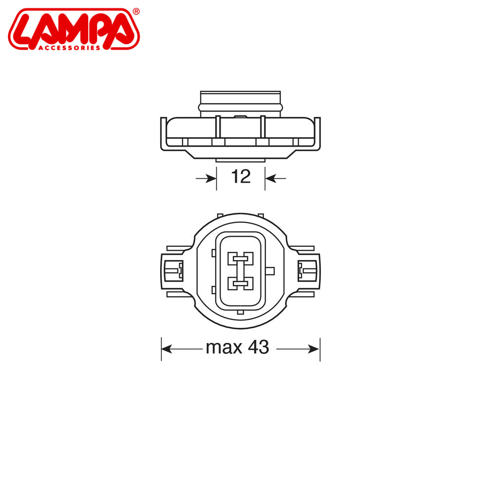 LLAMPA LMP-57997 PSX24W 12 V 24 W 3200K (CLEAR) B1