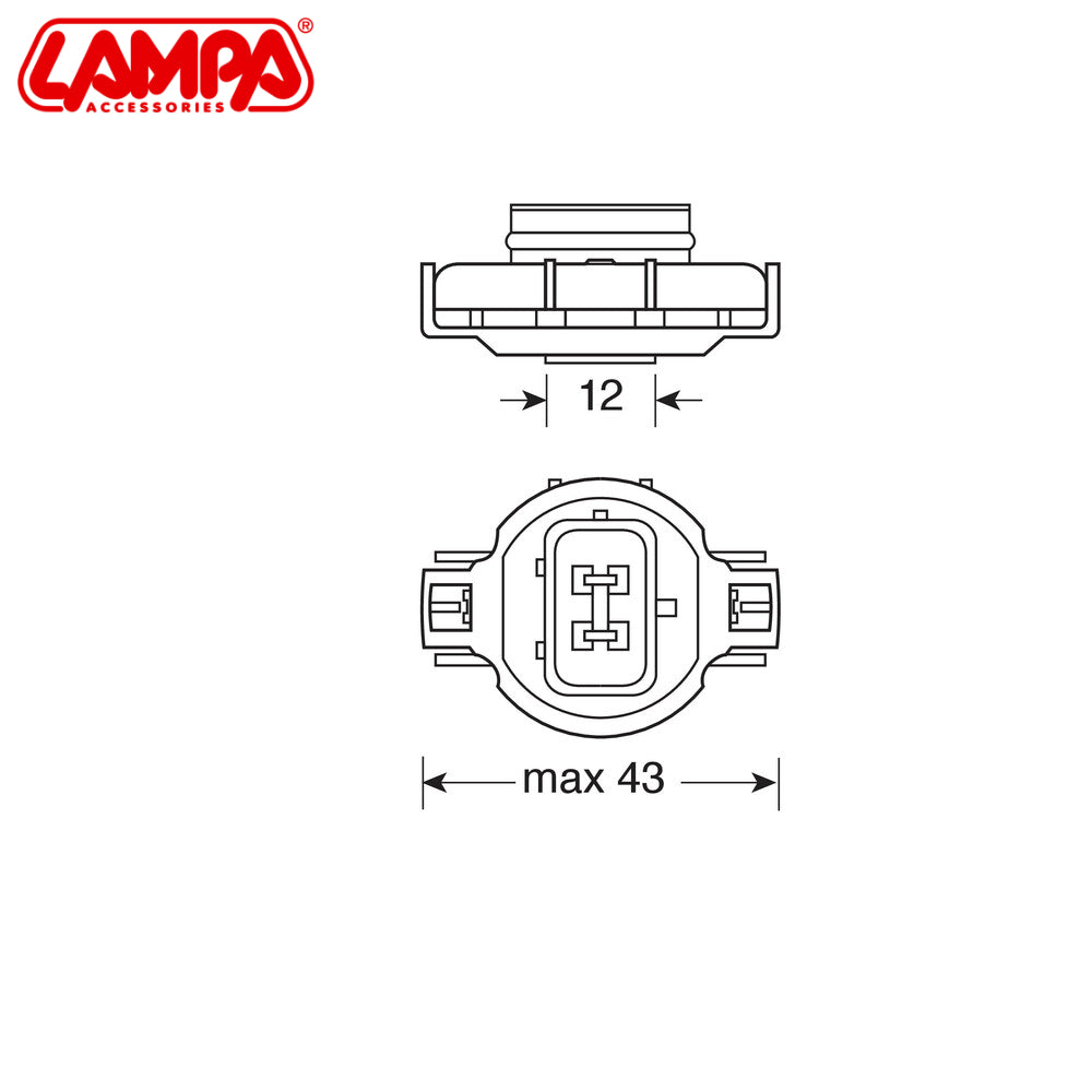 LLAMPA LMP-58003 PS24W 12 V 24 W 3200K (CLEAR) B1