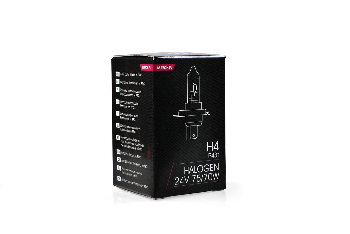 LLAMPA M-Tech H4 24V 75/70W CLEAR MT-Z904-C1