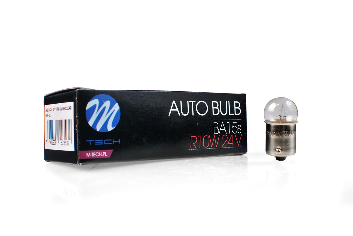LLAMPA M-Tech R10W 24V BA15s CLEAR MT-Z931-C1