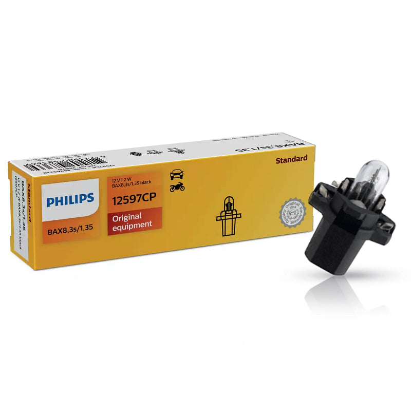 LLAMPA PHILIPS BAX 8.3S/1.35 BLACK 12 V 1.2 W C1-12597 1 COPE