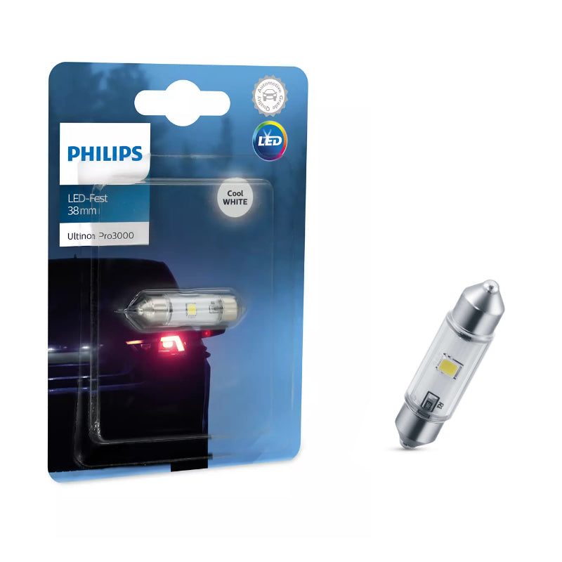 LLAMPA PHILIPS LED FESTOON T10.5X38MM Ultinon Pro3000 SI 12V 0.6W B1-11854-U30CW