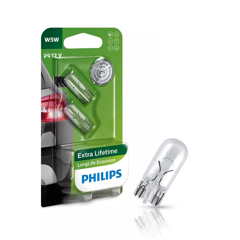 LLAMPA PHILIPS LONGLIFE ECOVISION W5W 12 V B2-12961 LLECO 2 COPE
