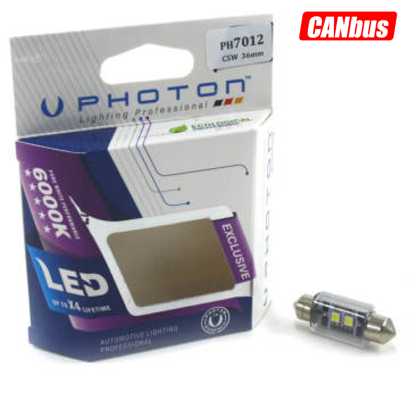 LLAMPA PHOTON LED CANBUS C5W 12V 36mm 6-LED PH-7012-B1