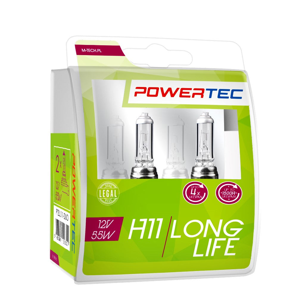 LLAMPA POWERTEC LONG LIFE H11 12V DUO MT-PTZLL11-S2