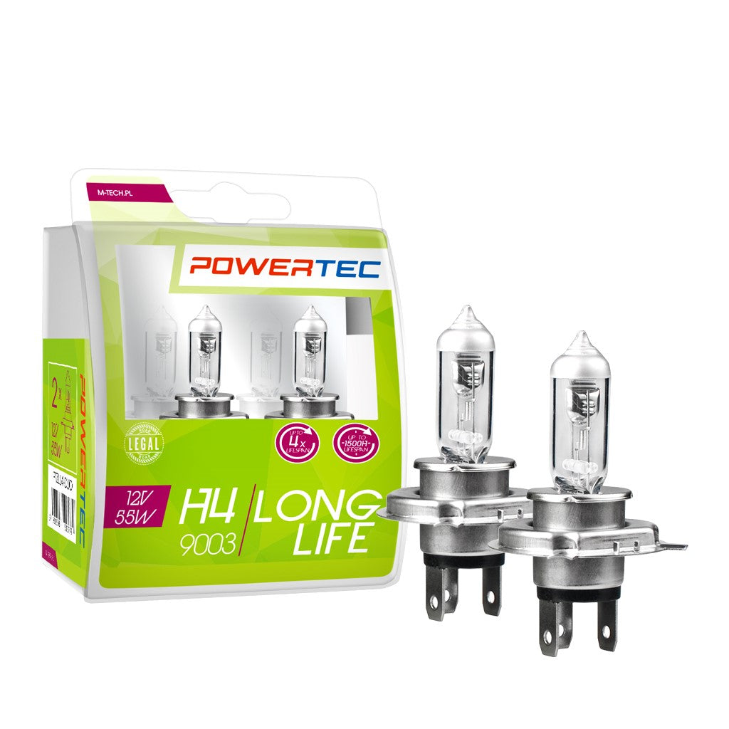 LLAMPA POWERTEC LONG LIFE H4 12V DUO MT-PTZLL4-S2