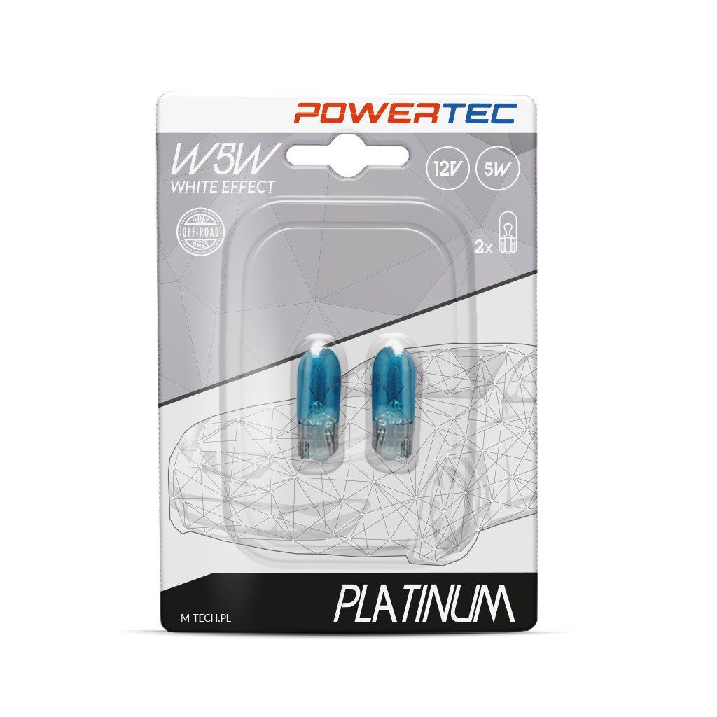 LLAMPA POWERTEC PLATINUM W5W 12V WHITE EFFECT MT-PTZPT12-B2