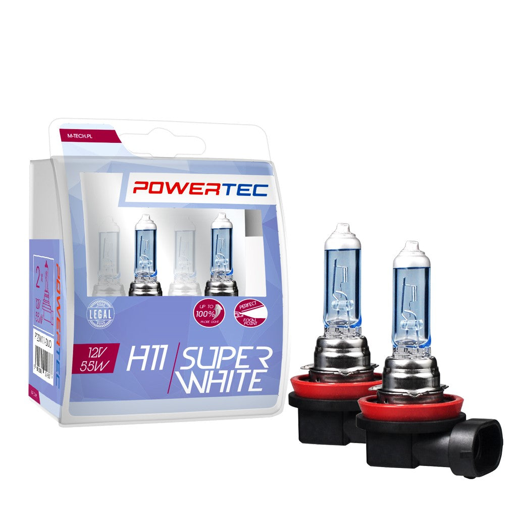 LLAMPA POWERTEC SUPER WHITE H11 12V DUO MT-PTZSW11-S2