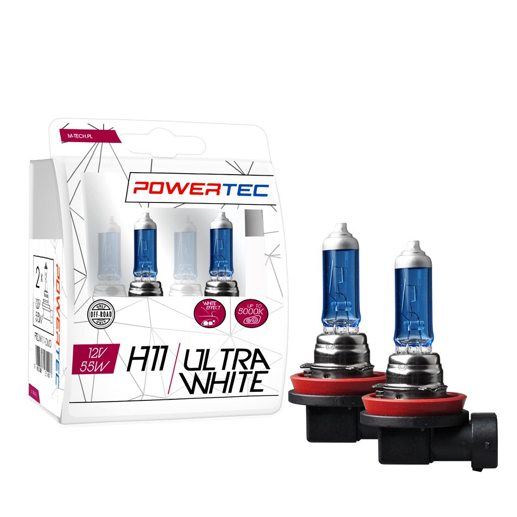 LLAMPA POWERTEC ULTRA WHITE H11 12V DUO MT-PTZUW11-S2
