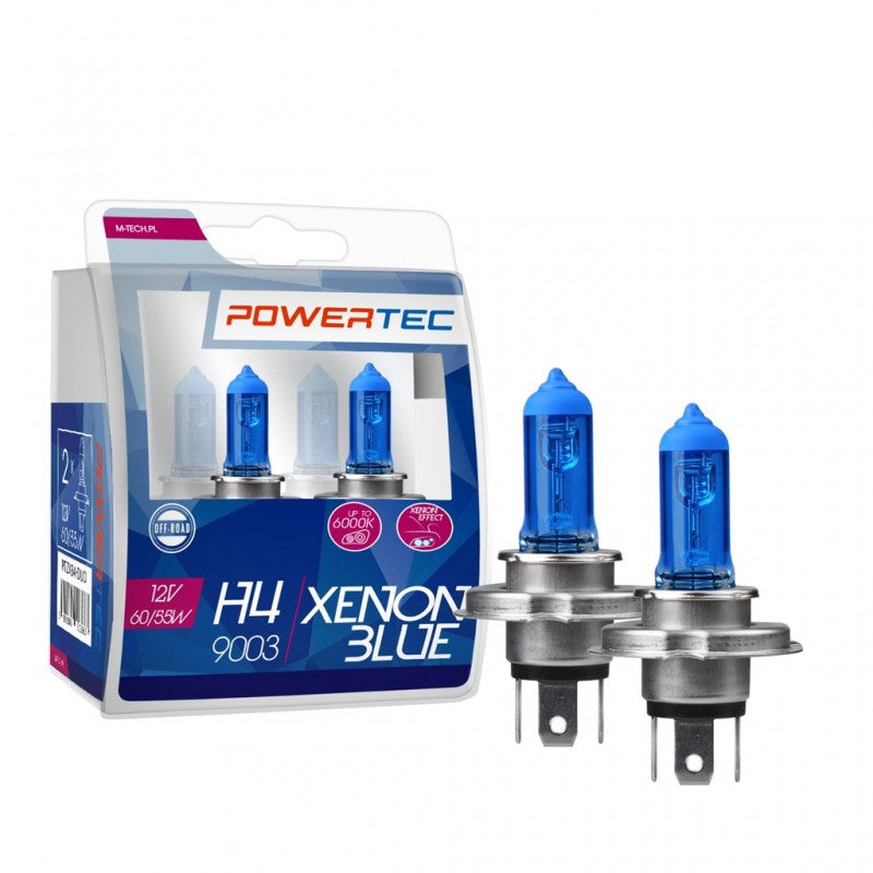 LLAMPA POWERTEC XENON BLUE H4 12V DUO MT-PTZXB4-S2
