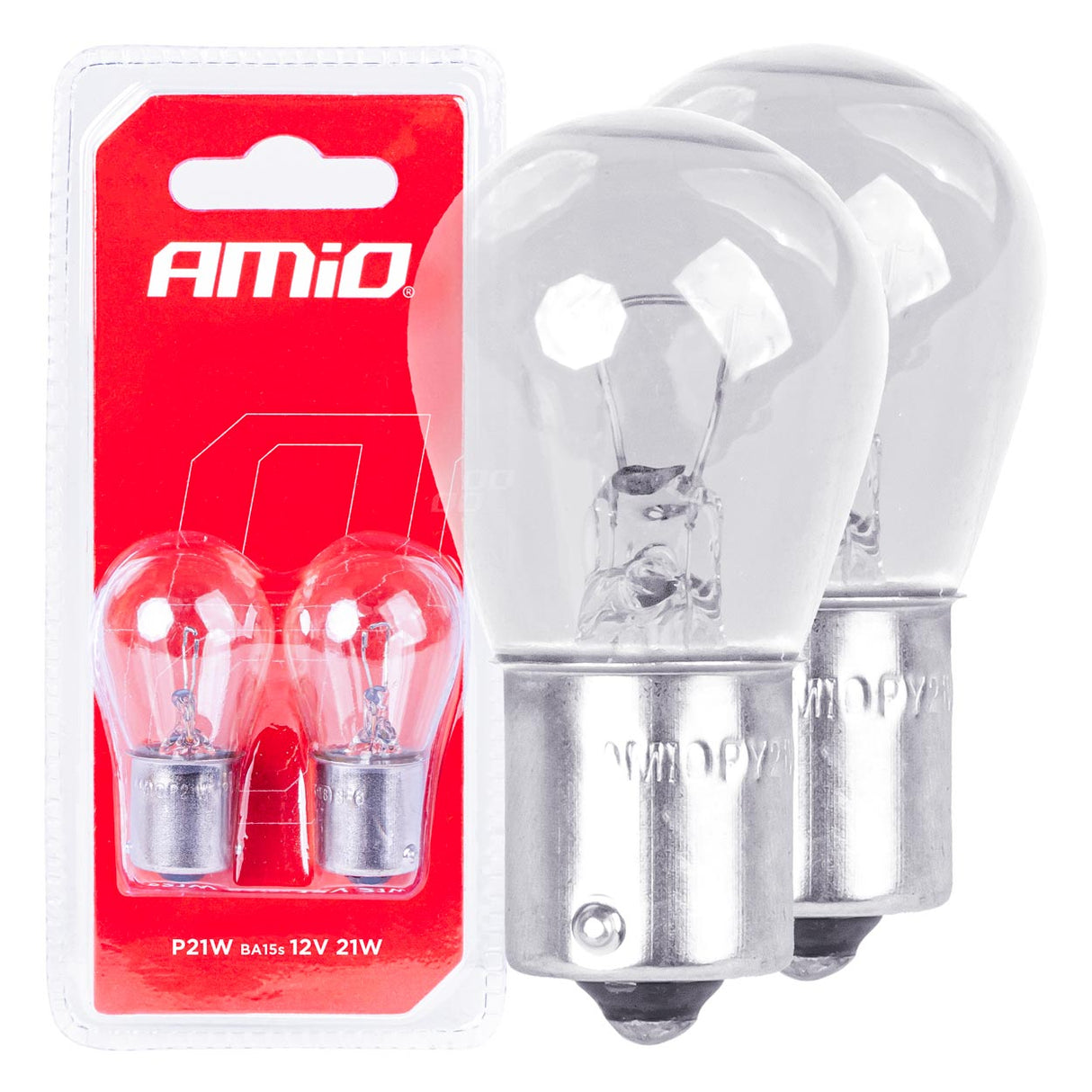 LLAMPA AMiO P21W 12V AM-03351 (BL) 2 COPE