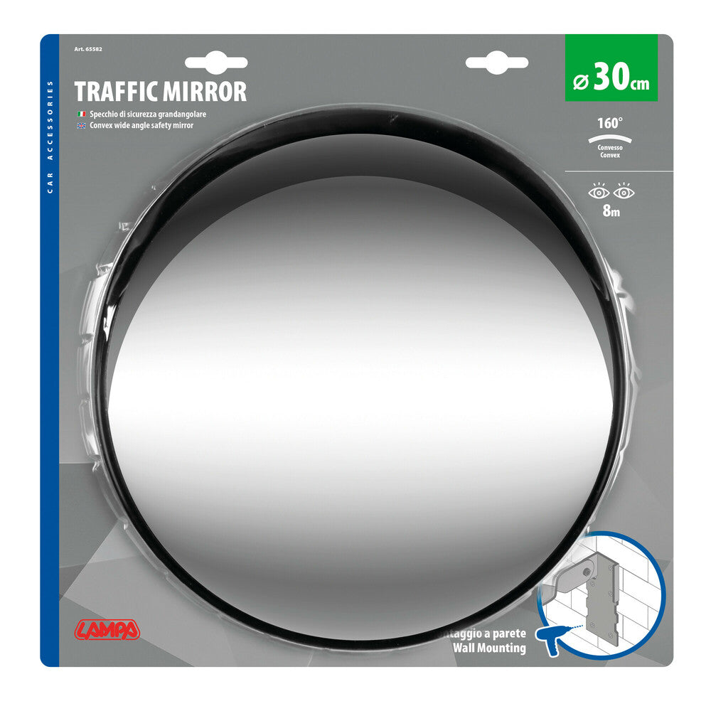 PASQYRE SIGURIE ME KEND TE GJERE LMP-65582 CONVEX SAFETY MIRROR 160° Ø30cm