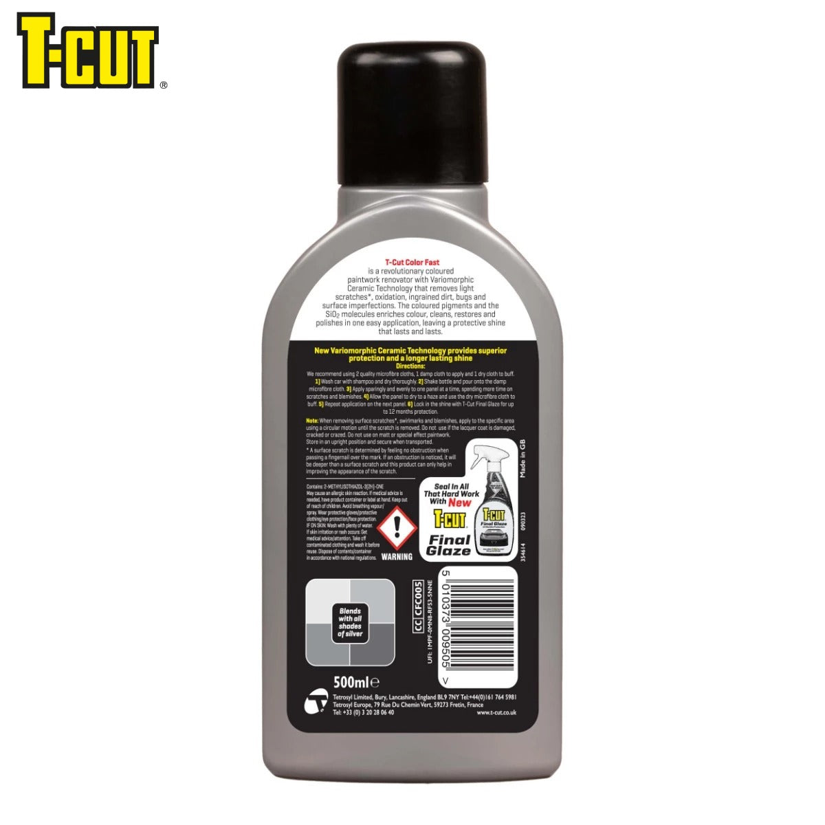 PASTE CERAMIKE PER GERVISHTJE T-CUT COLOR FAST GRI 500 ml-CFC005