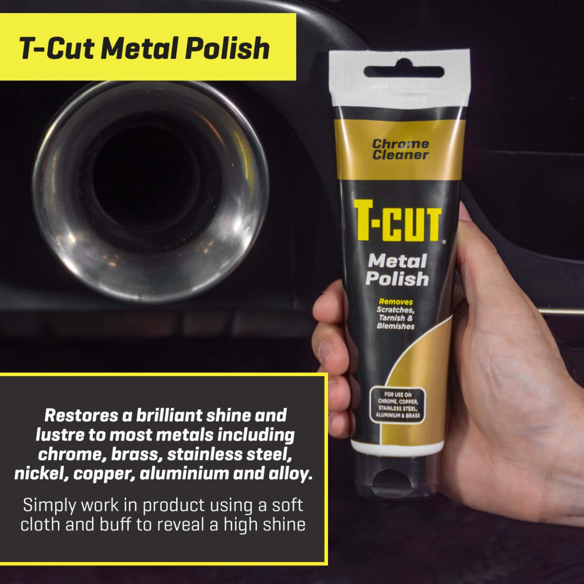 PASTE LUCIDIMI PER METALE T-CUT METAL POLISH 150G-TCM150