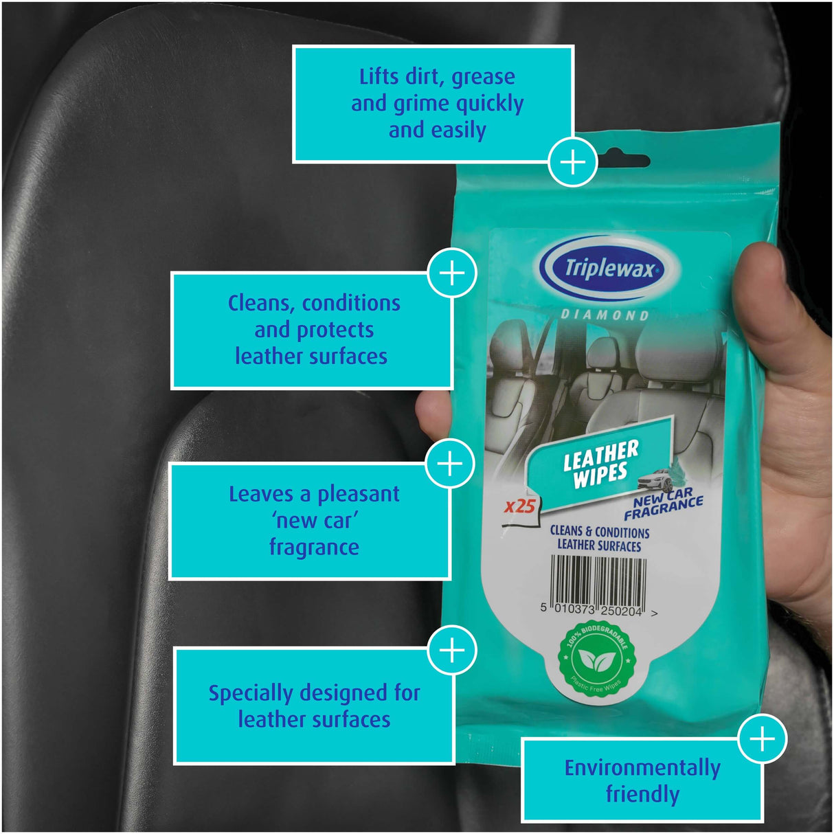 PECETA TE LAGURA TRIPLEWAX LEATHER WIPES-TLW125