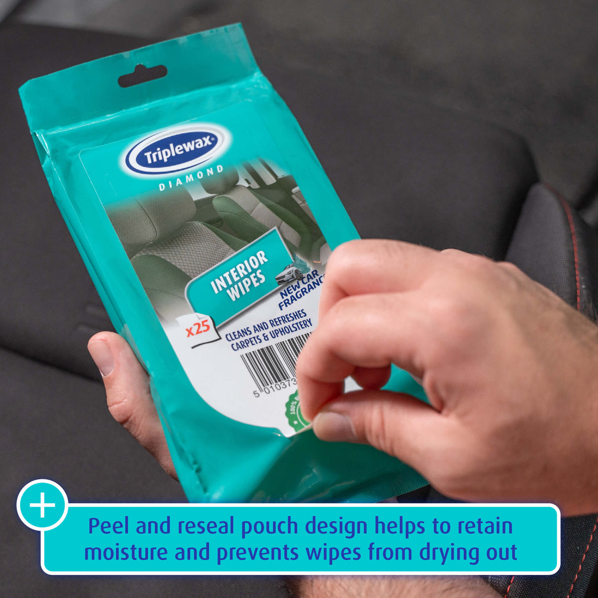 PECETA TE LAGURA TRIPLEWAX UPHOLSTERY WIPES-TIW125
