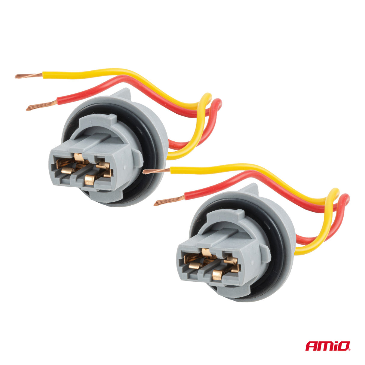 PORTALLAMPA T20 & T20 LED W21W WY21W W3x16d AM-04833 12V PLASTIKE (BL) 2 COPE