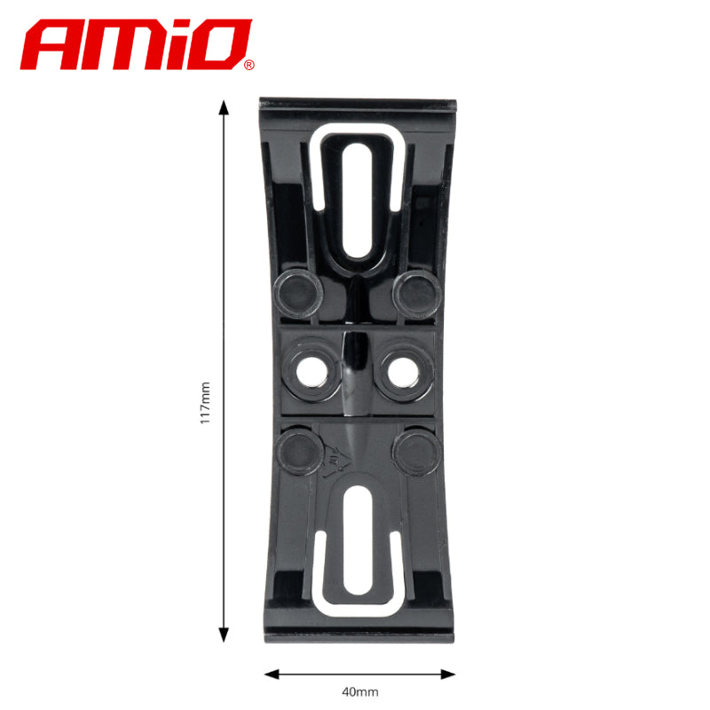PORTATARGE METALIKE AMiO AM-03181 Black 2-PJESE 1 COPE