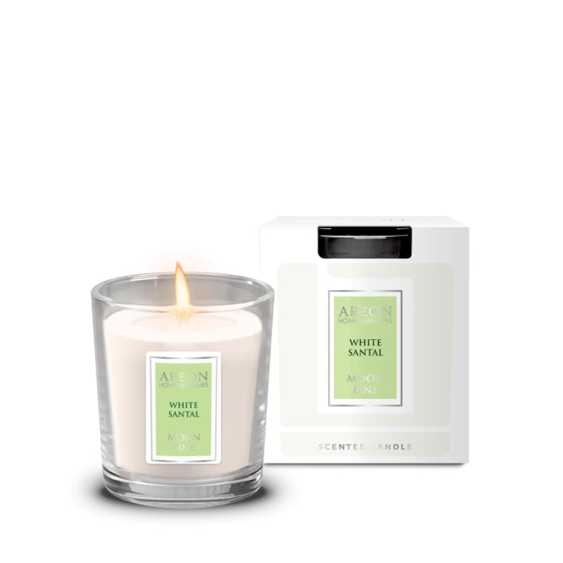 QIRI AROMATIK AREON MOON LINE CANDLES WHITE SANTAL