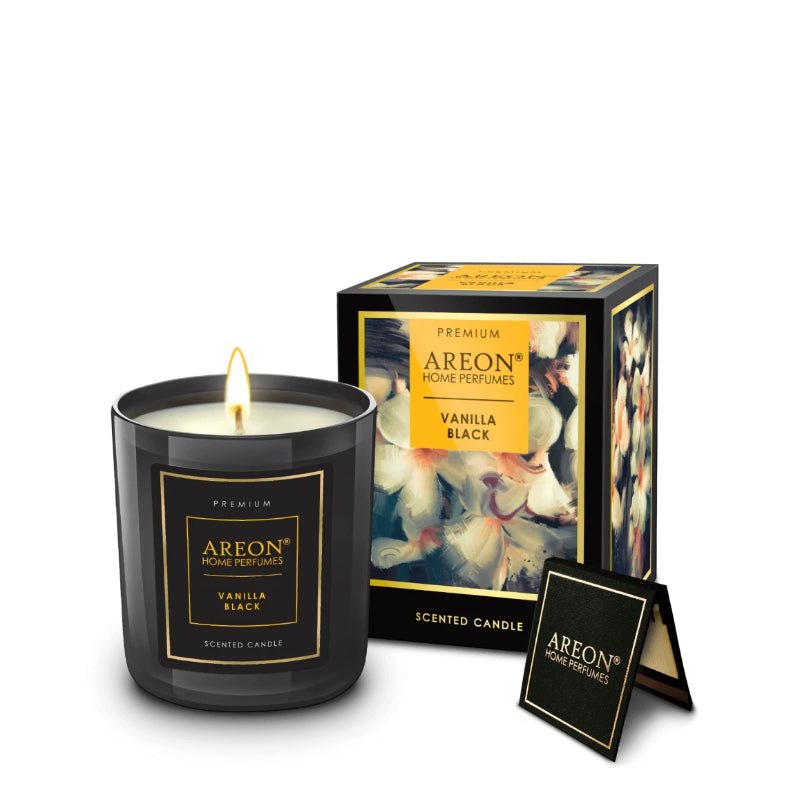QIRI AROMATIK AREON PREMIUM CANDLES 200g VANILLA BLACK