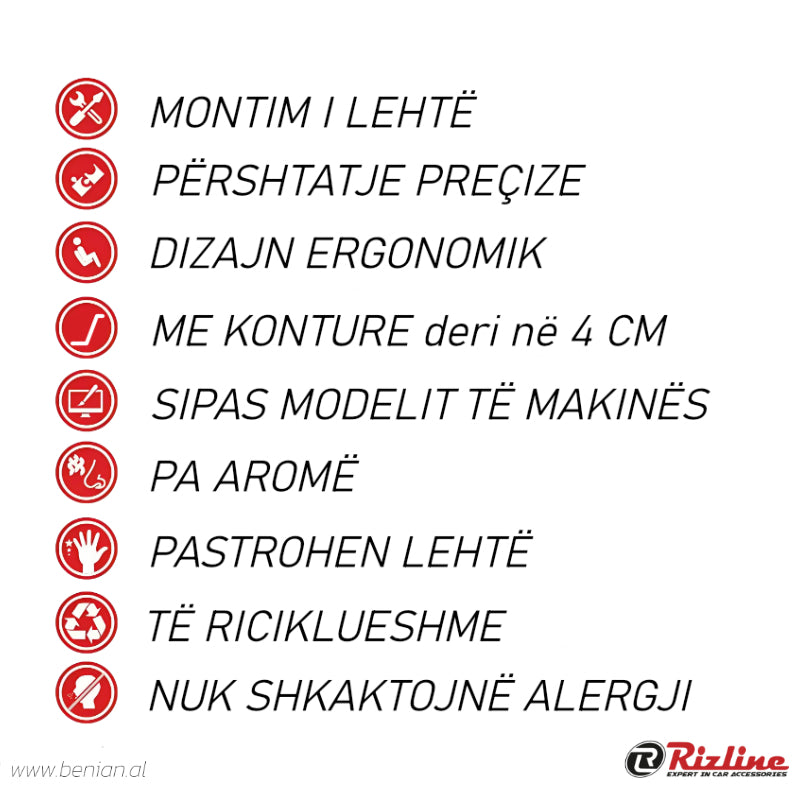 SHTRESA GOME 3D RIZLINE AUDI A3 2013-2020 SET