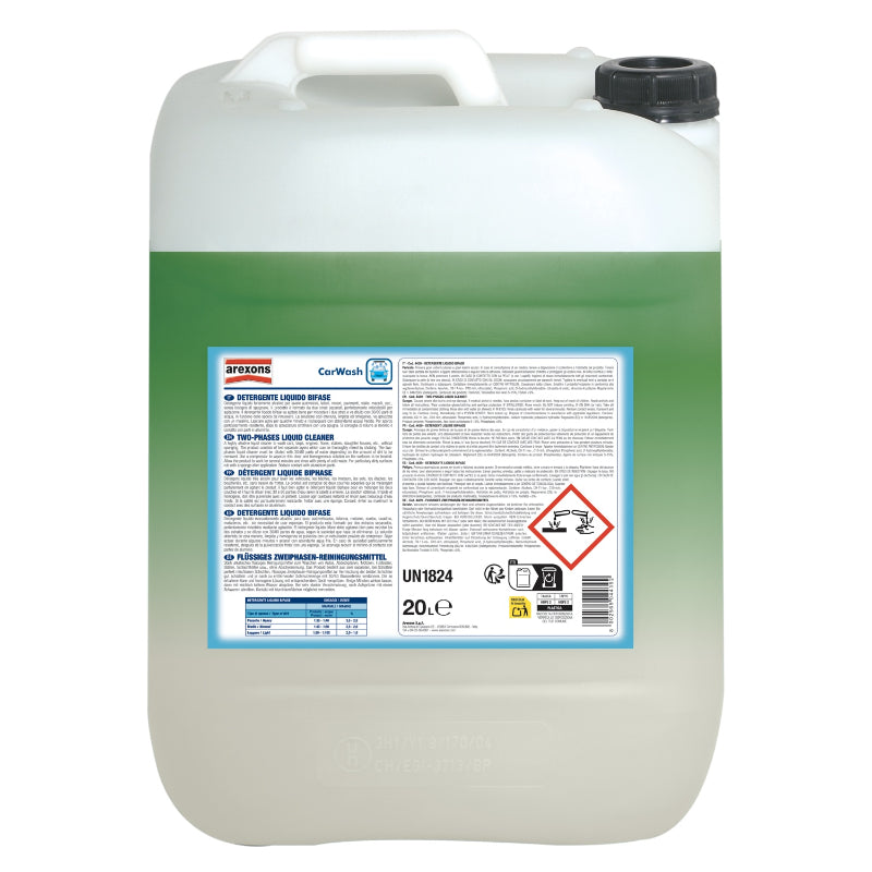 SHAMPO MAKINE BI-KOMPONENTE AREXONS DETERGENTE LIQUIDO BIFASE (1:40-1:50) 20 L-4439