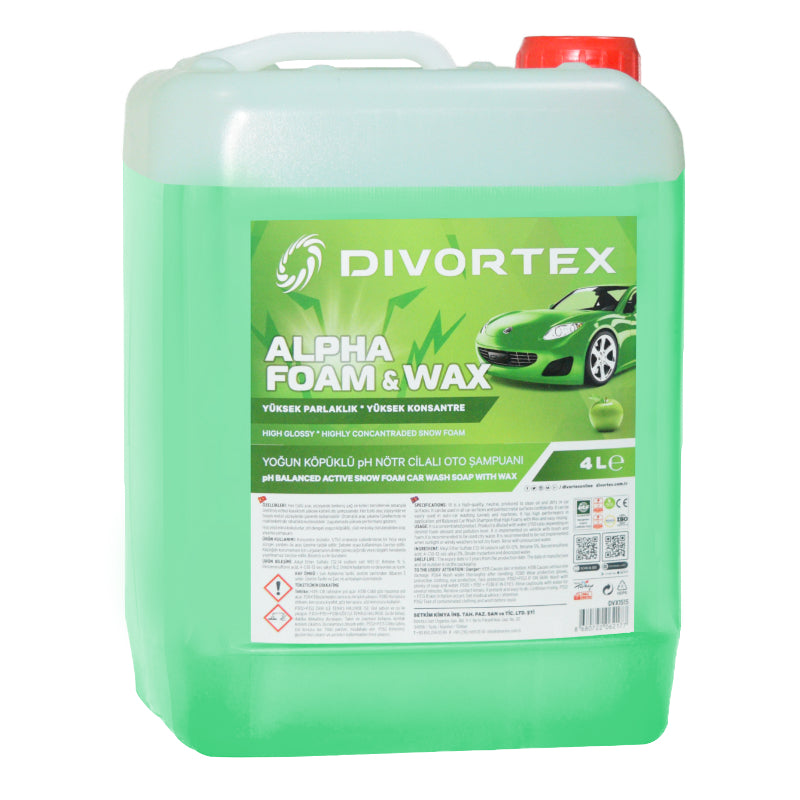 SHAMPO MAKINE DIVORTEX DVX-1515 ALPHA FOAM (1:150) AROME MOLLE JESHILE 4 L