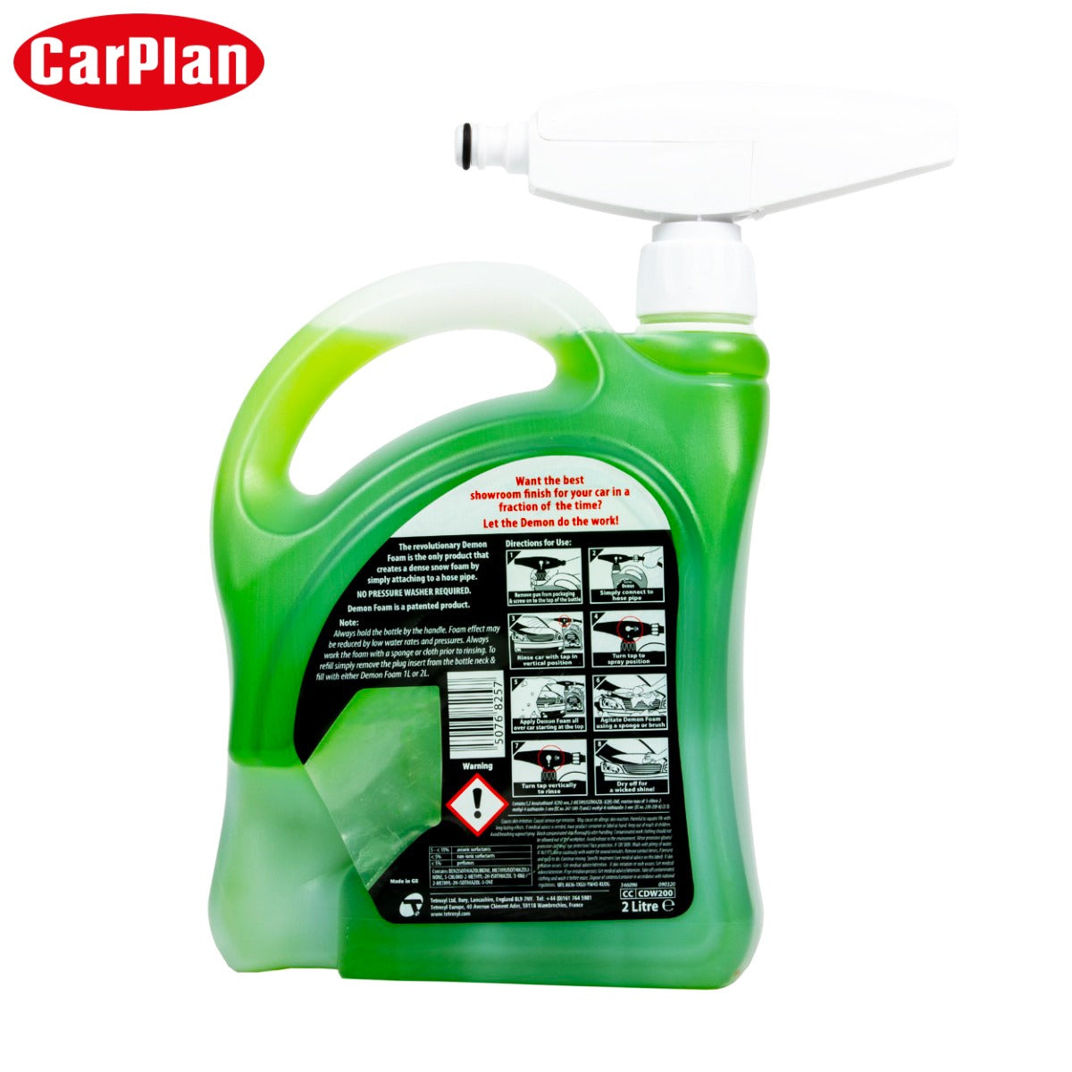 SHAMPO MAKINE ME PISTOLETE SHKUME CARPLAN DEMON FOAM (Cherry) 2L-CDW200