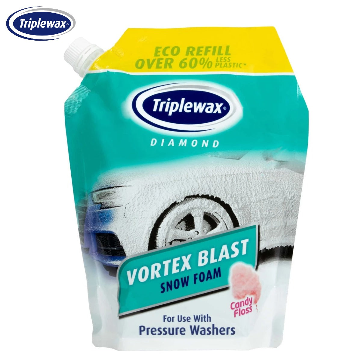 SHAMPO PA KONTAKT TRIPLEWAX VORTEXT BLAST SNOW FOAM (Candy Floss) 1.2L-TSF126