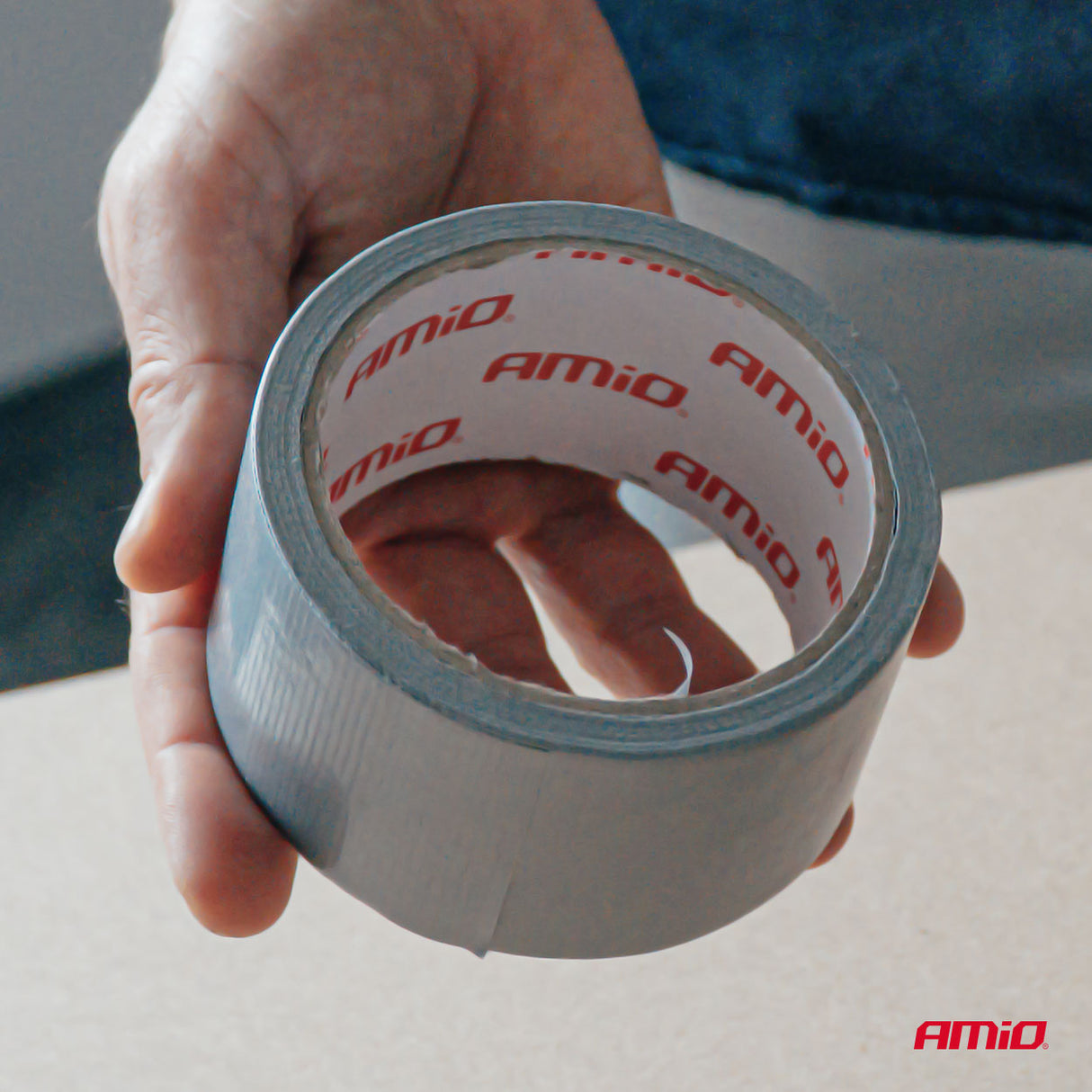 SHIRIT NGJITES NASTRO AMERICANO AM-04851 GREY DUCT TAPE 48mm x 0.19mm x 15m
