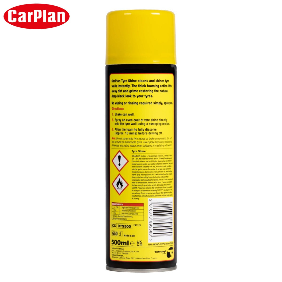 SHKUME PER LUCIDIM GOMASH CARPLAN INSTANT TYRE SHINE 500 ml-CTS500