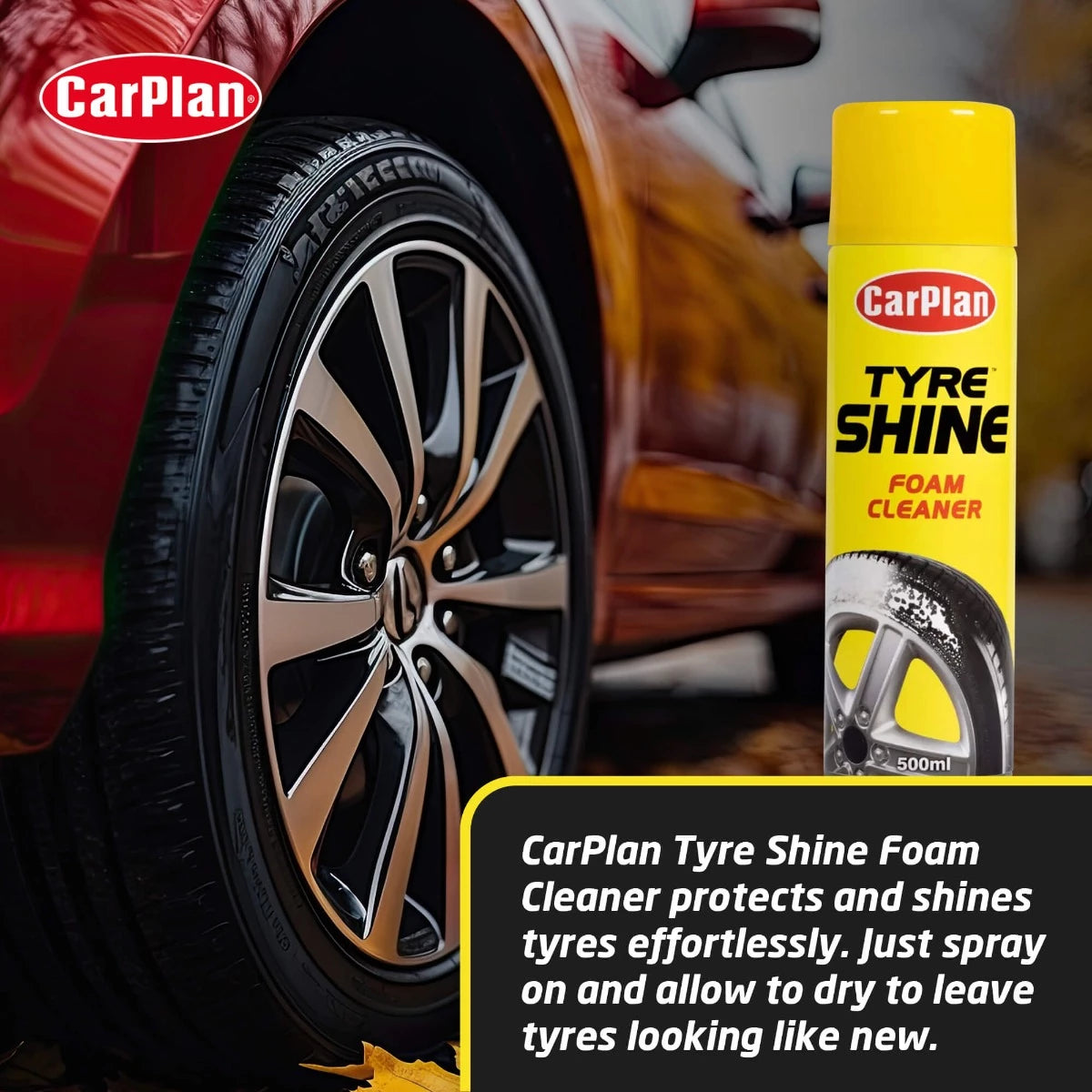 SHKUME PER LUCIDIM GOMASH CARPLAN INSTANT TYRE SHINE 500 ml-CTS500